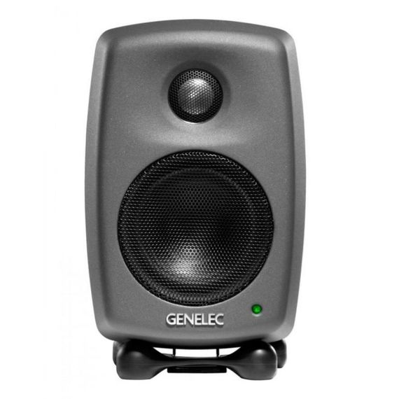 GENELEC 8010AP активный 2-полосный монитор, НЧ 3" 25Вт, ВЧ 0.75" 25Вт. Подставки. Темный