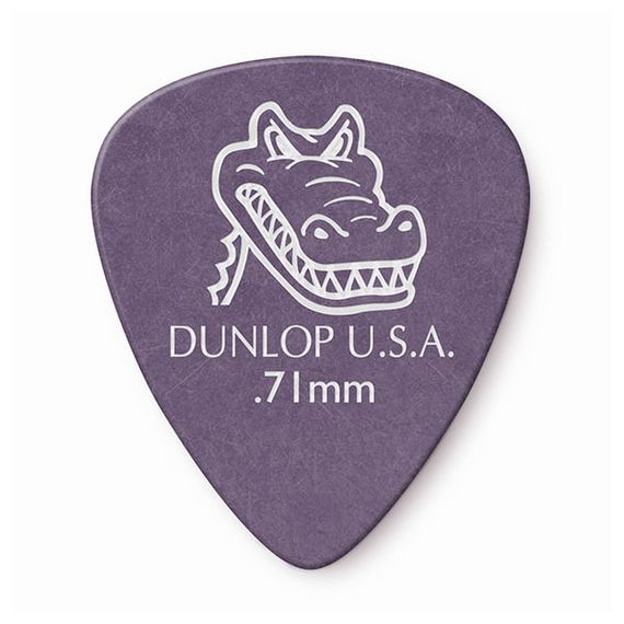 DUNLOP 417R.71 Gator Grip Медиаторы, 1 шт, толщина 0,71мм