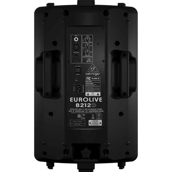 BEHRINGER B212D-EU Акустическая система активная 12", 2-полосная, 550 Вт, с Bi-amp системой усиления