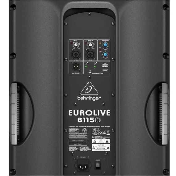 BEHRINGER B115D Акустическая система активная, 2-х полосная, 15", 1000Вт, усилитель класса D