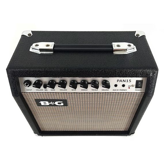 ​BG PAN15 Усилитель гитарный комбо, 15 Вт, 8", Input, Clean, Drive, 3-band EQ, Reverb, CD Input