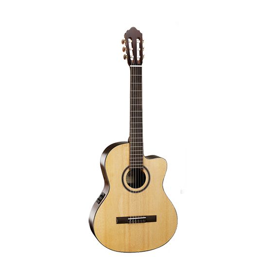 CORT AC160CF-NAT Classic Series Классическая гитара со звукоснимателем, с вырезом