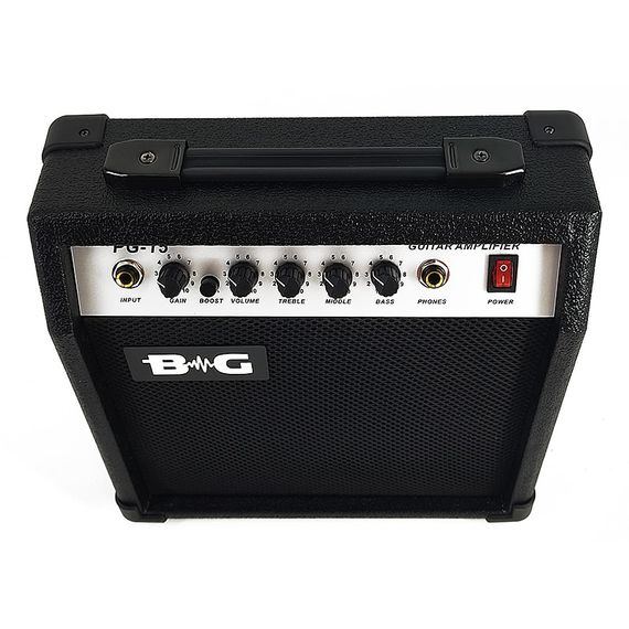 BG PG15 Усилитель гитарный комбо, 15 Вт, 6,5", Input, Gain, Boost switch, Volume, Treble, Middle, B