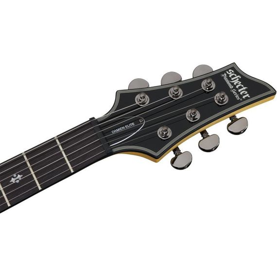 SCHECTER DAMIEN ELITE-6 TBB Гитара электрическая, 6 струн, корпус махогани, гриф клен, лады 24X J.EMG Active 81/85, изображение 5