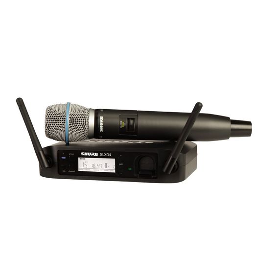 SHURE GLXD24E/B87A Z2 Цифровая радиосистема с ручным передатчиком конденсаторным суперкардиоидным Beta 87A, 2404-2478 МГц