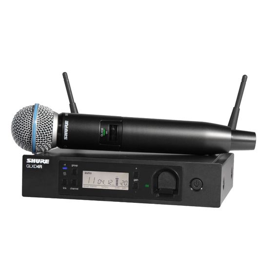 SHURE GLXD24RE/B58 Z2 Цифровая рековая радиосистема с ручным передатчиком динамическим суперкардиоидным Beta 58A, 2404-2478 МГц
