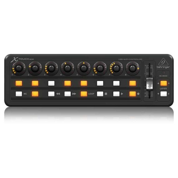 BEHRINGER X-TOUCH MINI Универсальный USB портативный контроллер дистанционного управления для DAW, инструментов, эффектов и светового оборудования
