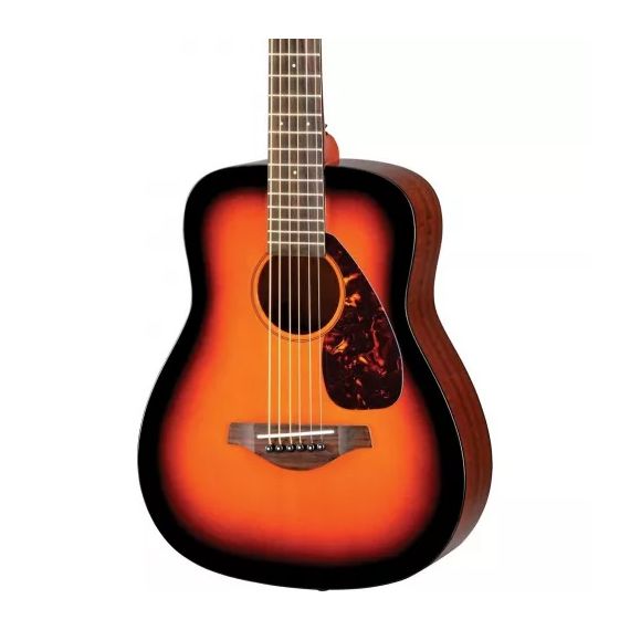 YAMAHA JR2 TBS акустическая гитара 3/4 с чехлом, дека ель, корпус махогон, гриф нато, накладка на гриф палисандр, колки хромированные