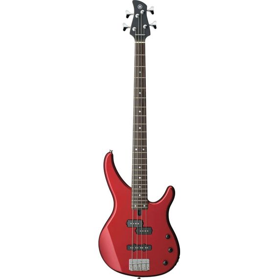 YAMAHA TRBX174 RED METALLIC бас-гитара, корпус - ольха, гриф - клен, накладка на гриф - палисандр, 24 лада, 2 звукоснимателя P/J-style, хромированные колки/бридж, цвет красный