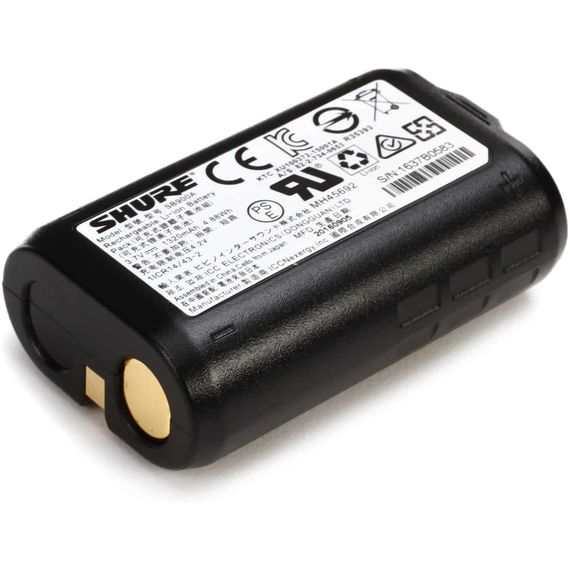 SHURE SB900A Аккумулятор для систем Axient Digital (AD1/AD2), QLX-D, ULX-D, P3RA, P9R и P10R, Литий-ионный