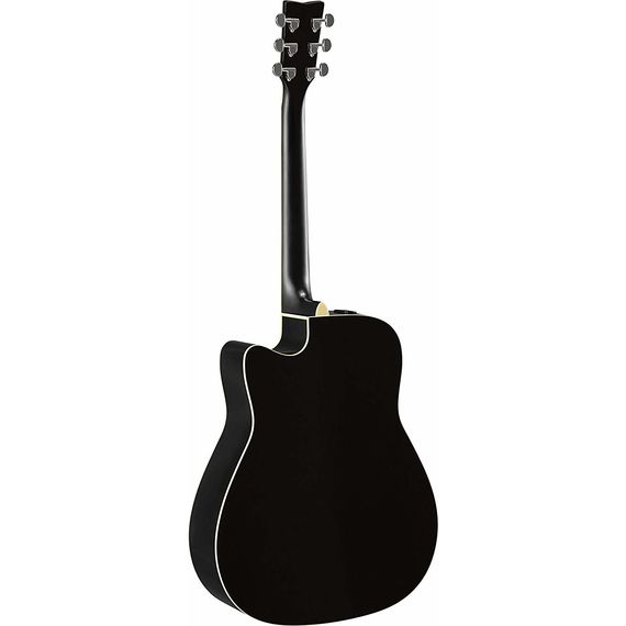 YAMAHA FGX820C BLACK Электроакустическая гитара, с трехполосным эквалайзером, качественной древесиной и защитным пикгардом