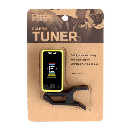 PLANET WAVES PW-CT-17YL Eclipse Тюнер на прищепке, желтый