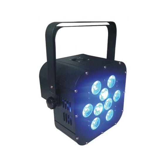 HIGHENDLED YHBL-001T-3W-9 Световой прибор PAR64, 9 x 3Вт 3-в-1 светодиодов, литиевый аккумулятор на 6 часов работы прибора
