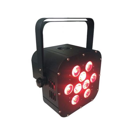 HIGHENDLED YHBL-001T-3W-9 Световой прибор PAR64, 9 x 3Вт 3-в-1 светодиодов, литиевый аккумулятор на 6 часов работы прибора