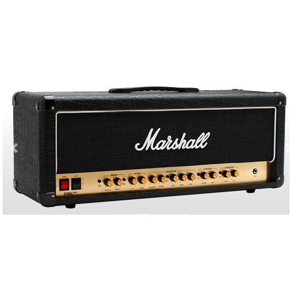 MARSHALL DSL100H Усилитель гитарный ламповый 100Вт, `голова`, 2 канала (4 режима), цифровой ревербератор, ножной переключатель, 4хEL34, режимы триод/пентод