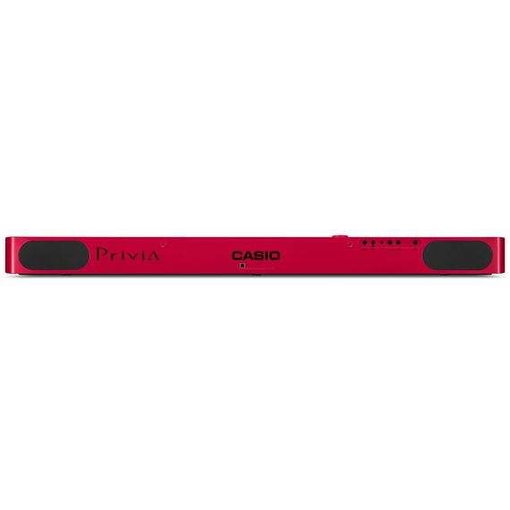 CASIO PX-S1000RD цифровое фортепиано, 88 клавиш рояльного типа, 5 уровней чувствительности клавиатуры, полифония 192 ноты, 18 тембров, 6 эффектов, метроном. Линейный вход, USB Type B, выход на наушники x 2, линейный выход x 2