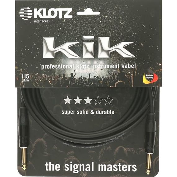 KLOTZ KIKKG3.0PPSW KIK Кабель инструментальный, 3м, прямые коннекторы