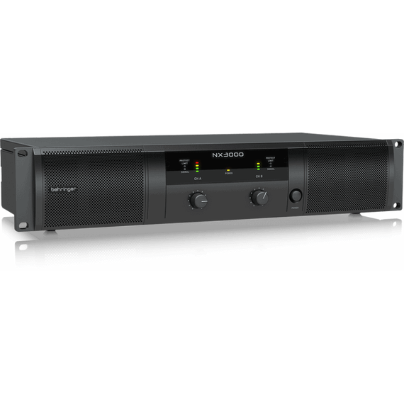 BEHRINGER NX3000 усилитель 2-канальный. Мощность пик. 2 x 1500Вт•2Ω/900Вт•4Ω/440Вт•8Ω, мост 3000Вт•4Ω/1500Вт•8Ω, Speakon/комбо-XLR, кроссовер