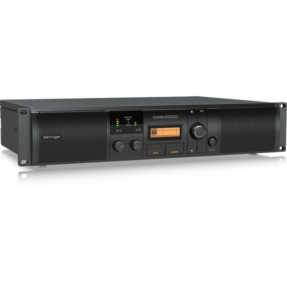 BEHRINGER NX6000D усилитель 2-канальный. DSP, Мощность пик. 2 x 3000Вт•4Ω/1600Вт•8Ω, Speakon/комбо-XLR, кроссовер