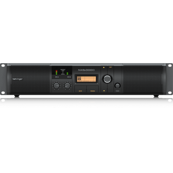 BEHRINGER NX6000D усилитель 2-канальный. DSP, Мощность пик. 2 x 3000Вт•4Ω/1600Вт•8Ω, Speakon/комбо-XLR, кроссовер
