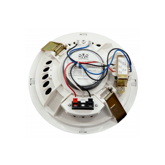 SVS Audiotechnik SC-106FL Громкоговоритель потолочный безрамочный 6", 5/10 Вт, 8 Ом, 70/100В, 91дБ, 90-16000Гц, монтажное отверстие диам 166мм, габариты: диам. 186мм, высота 70мм