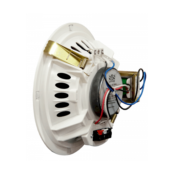 SVS Audiotechnik SC-106FL Громкоговоритель потолочный безрамочный 6", 5/10 Вт, 8 Ом, 70/100В, 91дБ, 90-16000Гц, монтажное отверстие диам 166мм, габариты: диам. 186мм, высота 70мм