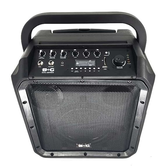 BG KPA-08WEN Акустическая система, переносная, аккумулятор,  60Вт, класс D, 8"+1", USB,  MP3, SD, BT, Led подсветка