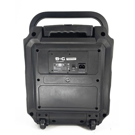 BG KPA-08WEN Акустическая система, переносная, аккумулятор,  60Вт, класс D, 8"+1", USB,  MP3, SD, BT, Led подсветка