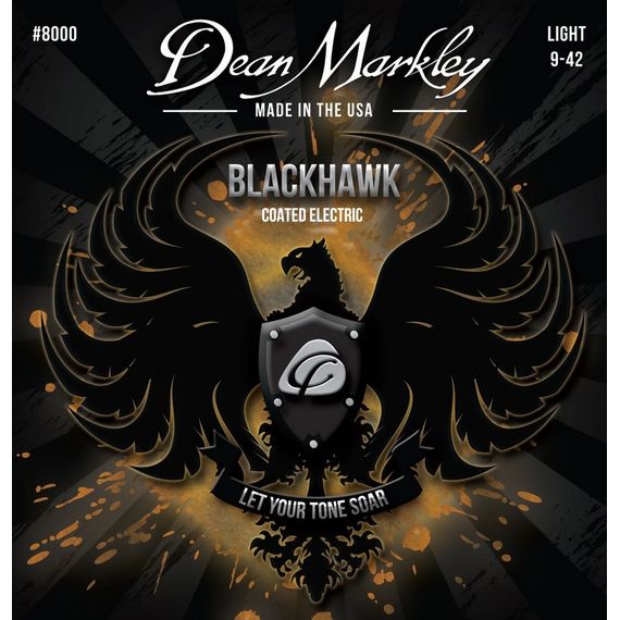 DEAN MARKLEY DM8000 Blackhawk Комплект струн для электрогитары, с покрытием, 9-42