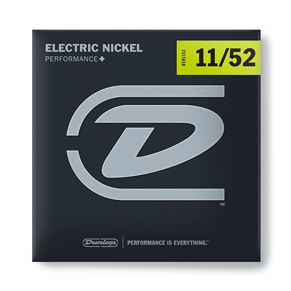 DUNLOP DEN1152 Performance + Комплект струн для электрогитары, никелированные, Medium/Heavy, 11-52,