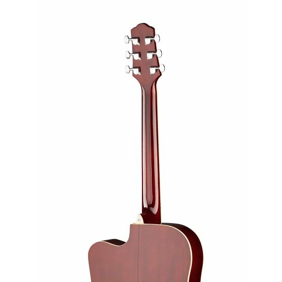 NARANDA DG220CWRS Акустическая гитара с вырезом 41", верхняя дека - ель, задняя дека - катальпа, гриф 43мм - красное дерево, накладка грифа - палисандр, бридж - палисандр, мензура 650мм, колковая механика - литая хромированная, цвет - темно-вишневый санберст