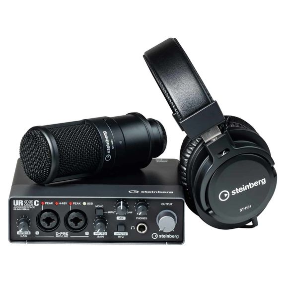 STEINBERG UR22C R Pack аудиоинтерфейс с 2x предусилителями D-PRE и разрешением записи 32-бит / 192 кГц