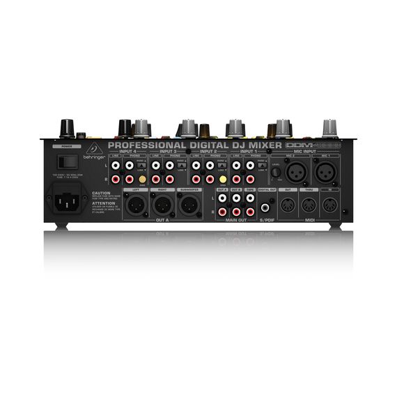 BEHRINGER DDM4000 цифровой DJ- микшерный пульт, 5 кан., 4 стерео+1 микрофонный вход