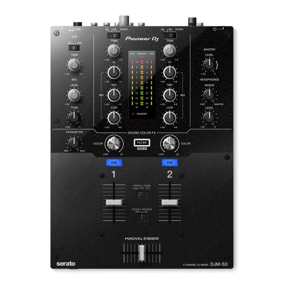 PIONEER DJM-S3 2-канальный микшер для Serato DJ. Magvel Pro fader
