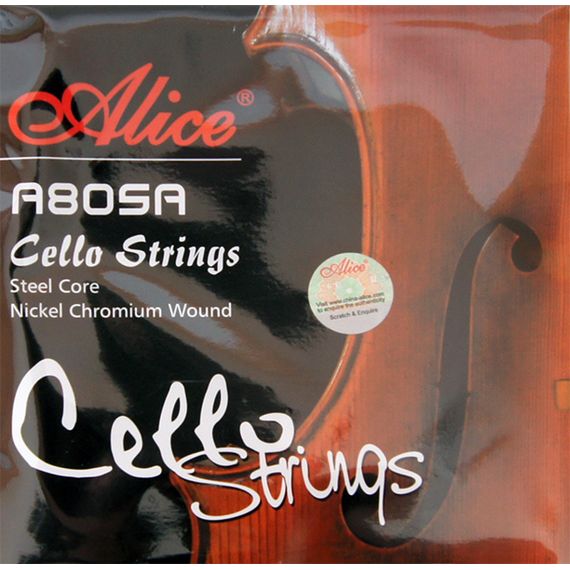 ALICE A805A 4/4 Струны для виолончели 4/4, обмотка из хромоникелиева сплава