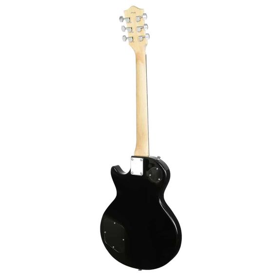 ROCKET LP-2 BK Электрогитара (КОМПЛЕКТ - шнур Jack-Jack, ключ для настройки) тип корпуса Les Paul, корпус ольха, гриф клён, 22 лада, накладка на гриф палисандр, звукосниматели 2 хамбакеро, регулировки - 2 громкости, 2 тона, цвет - чёрный