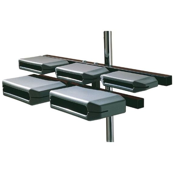 LP LP1210 Granite Blocks джем-блоки, комплект 5 шт. Комплект из 5 джем-блоков (современных вариаций древних китайских темпл блоков), настроенных в один звукоряд, с монтажным креплением Latin Percussion.