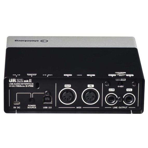STEINBERG UR22 MKII Recording Pack Комплект для звукозаписи. 2-канальный звуковой USB-интерфейс UR22 mkII, полноразмерные динамические наушники ST-H01, конденсаторный микрофон ST-M01, ПО: Cubase AI
