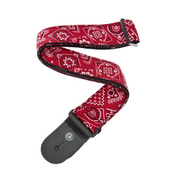 PLANET WAVES 50G02 Тканный ремень для гитары, рисунок «Bandana Red»