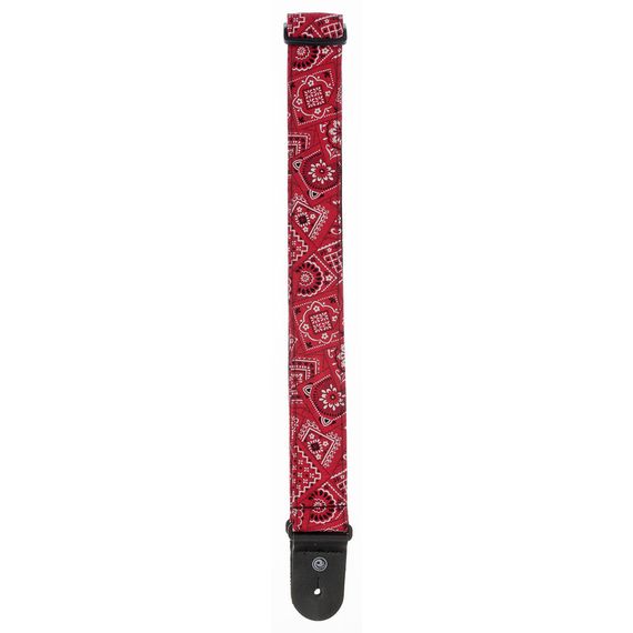 PLANET WAVES 50G02 Тканный ремень для гитары, рисунок «Bandana Red»