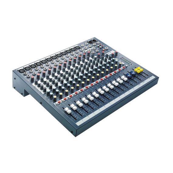 SOUNDCRAFT EPM12 микшерный пульт, 12 mono + 2 stereo, 2 aux, 60мм фейдер