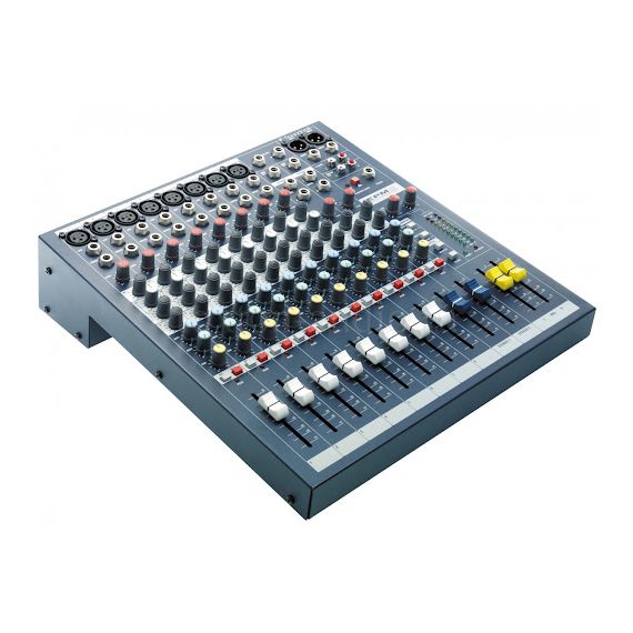 ​SOUNDCRAFT EPM8 микшерный пульт 8 моно, 2 стерео, 2 Aux, фейдеры 60мм. Возможен монтаж в рэк, крепления приобретаются отдельно