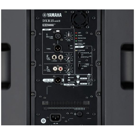 YAMAHA DXR15mkII Активная акустическая система "bi-amp", 1100 Вт, 134 дБ, 15"/1", FIR-X tuning™ кроссовер