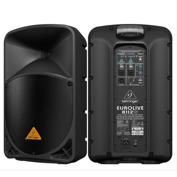 BEHRINGER B112W 2-полосная активная АС 12"+1"фенольный, 1000Вт (700Вт+300Вт) пик. Bluetooth Wireless, встроенный микшер
