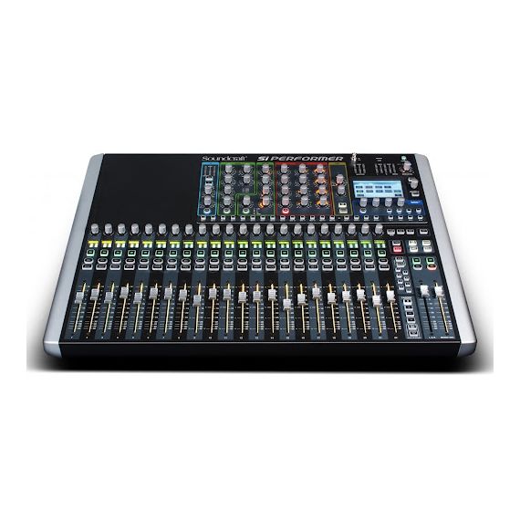 ​SOUNDCRAFT Si Performer 2 цифровой микшер, 24 мик/лин XLR входа, 16 XLR выходов, 22 фэйдера в одном слое, DMX выход