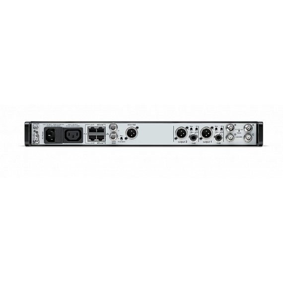 SHURE AD4DE=-A Двухканальный цифровой приемник 470-638 МГц, диапазон настройки до 184 Гц, управление Wireless Workbench, выходы AES3 + AES67 + Dante