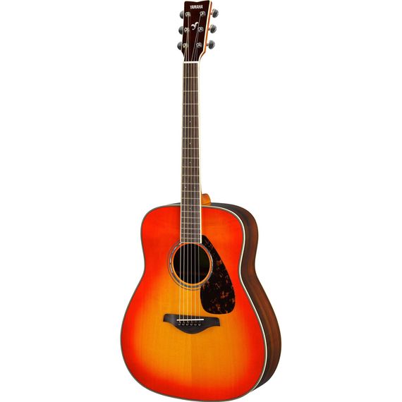 YAMAHA FG830 AUTUMN BURST Акустическая гитара. Верхняя дека из массива Ели.Нижняя дека и обечайки из палисандра.