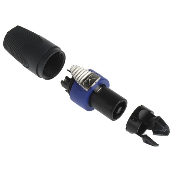 NEUTRIK NL4FX Разъем Speakon, 4-х контактный, черный хвостовик NL4FX