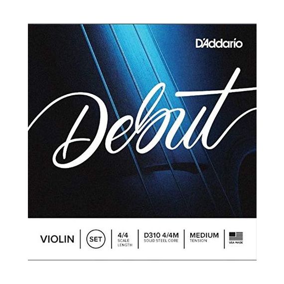 D'ADDARIO D310-4/4M Debut Комплект струн для скрипки размером 4/4, среднее натяжение