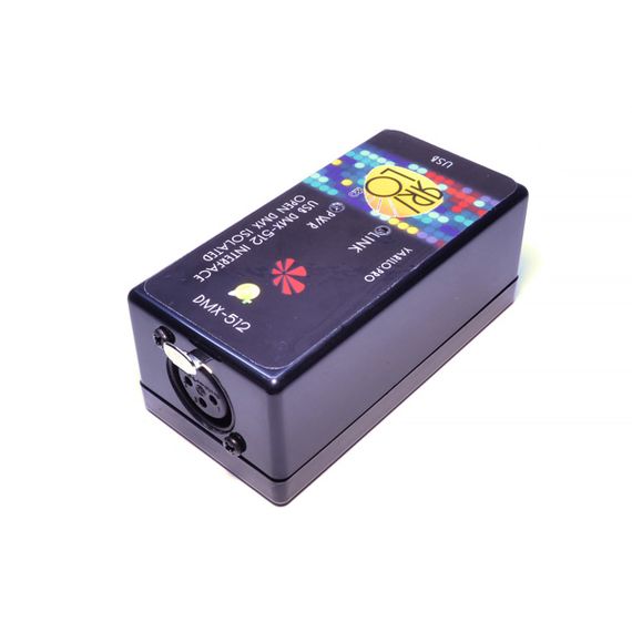 ЯRILO Open DMX USB контроллер для управления световыми приборами и эффектами по протоколу DMX512 Управление производится с PC, Mac, Android или iOS, с помощью программ Freestyler DMX и QLC+